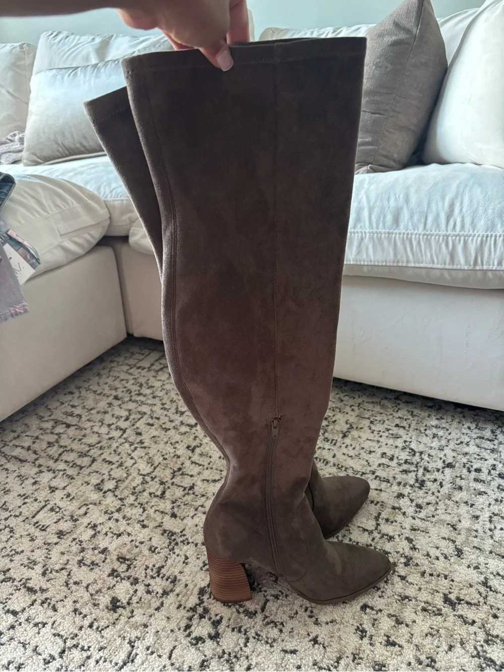 Dolce Vita Over The Knee Boots in Taupe